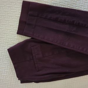 Burgundy work pants